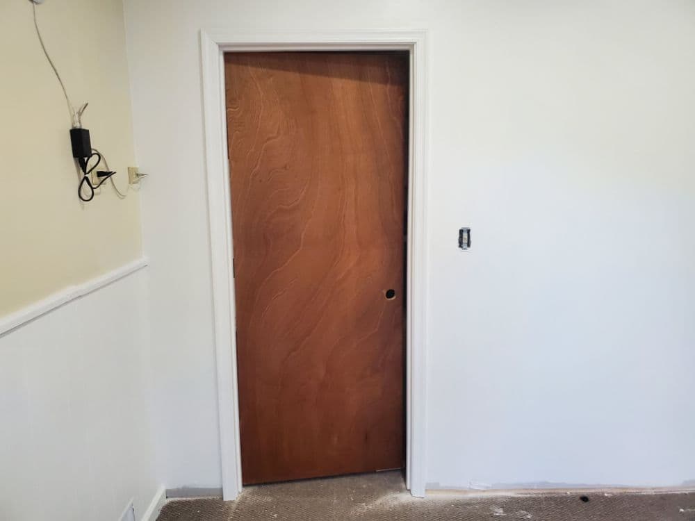Interior wall and door installation