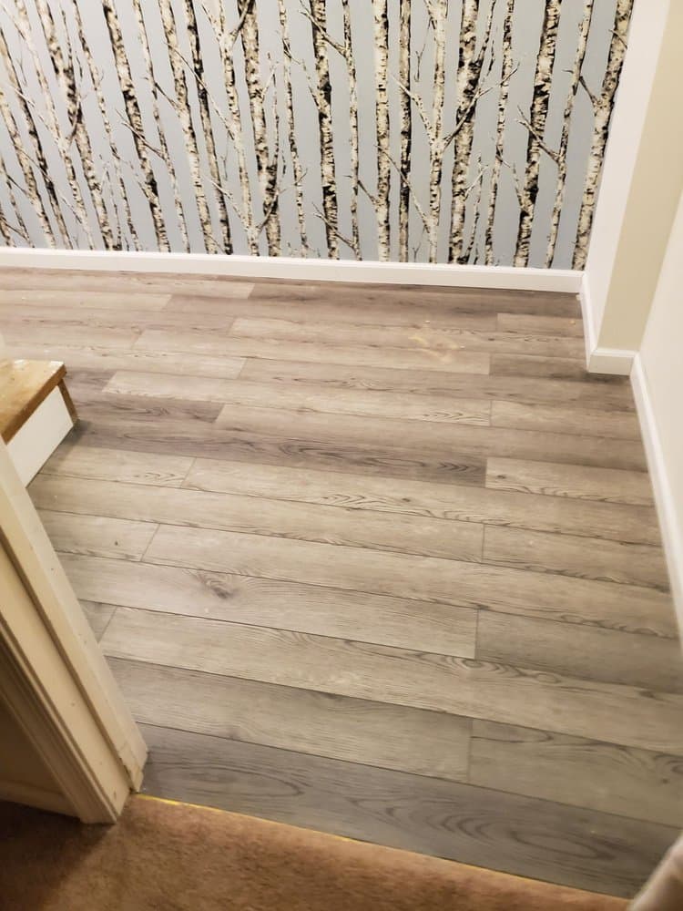 New flooring installation